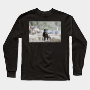 harness horse cart racing 03 Long Sleeve T-Shirt